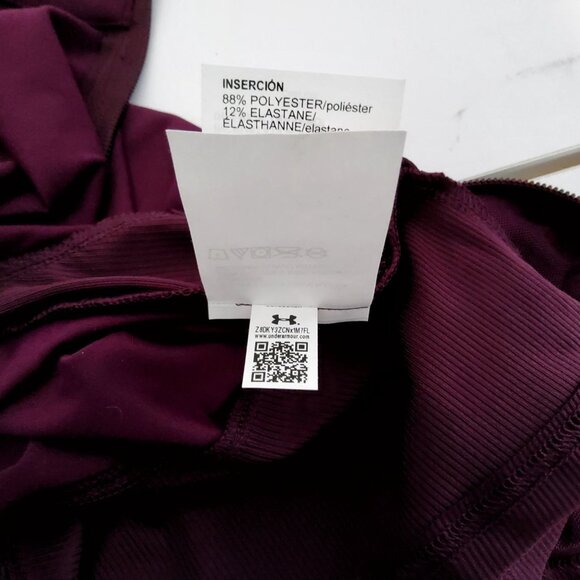 Under Armour Womens UA Meridian Fitted Jacket XS Plum Purple Polyester Blend - Picture 8 of 11